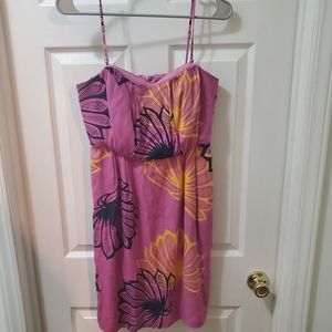 ANTHROPOLOGIE Sariah Pleated Agave Burst Mini Dress